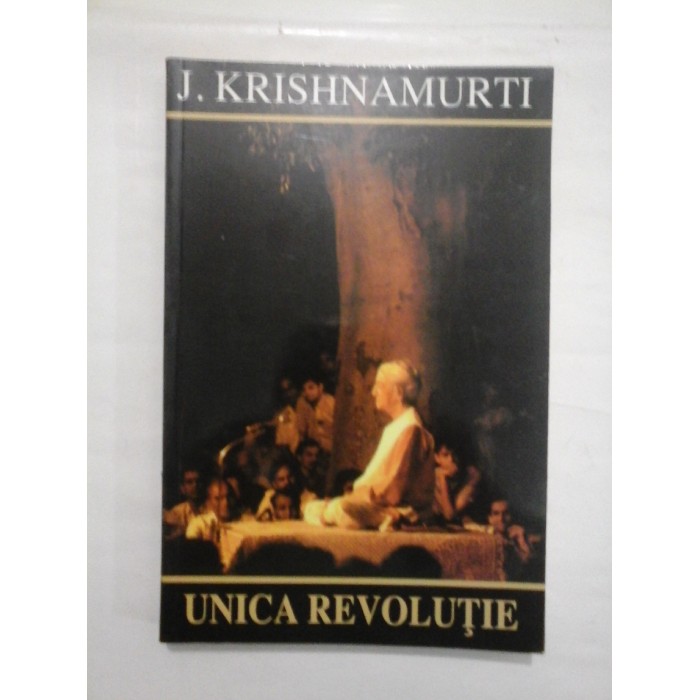 UNICA REVOLUTIE  -  JIDDU KRISHNAMURTI
